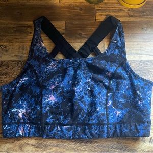 Torrid galaxy/splatter print sports bra size 2
